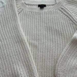 White Cotton Sweater (Ann Taylor Factory)